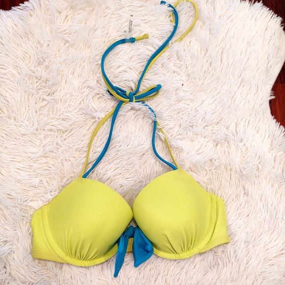 aerie Other - 34c Aerie Blakely Neon Green Bikini Top Underwire